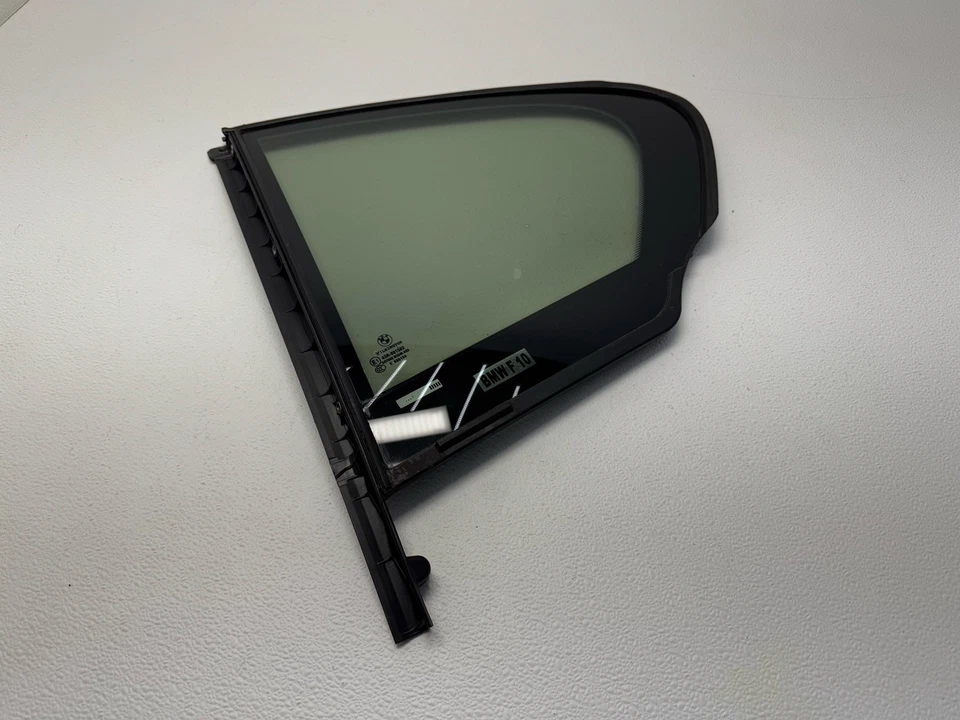 BMW 528i 535i 550i M5 F10 2011-2016 puerta trasera izquierda cuarto cristal ventana OEM Foto 1 de 4