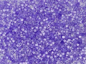 Miyuki Delica 11/0 DB1868 Silk Inside Dyed Lilack AB Seed Beads 5g bags - Picture 1 of 1