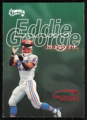 1998 SkyBox Thunder Destination Endzone #8DE Eddie George - Image 1 of 2