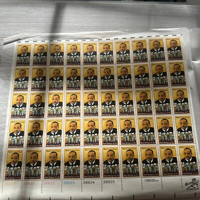 US SCOTT 1771 SHEET (PANE) OF 50 MARTIN LUTHER KING STAMPS 15 CENT FACE MNH - Image 1 of 2