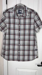 The North Face Mens Medium Camp Plaid Short Sleeve Button Up Shirt - Picture 1 of 12