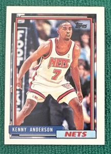 1992-93 Topps 🏀 Blank Back Error 🏀 Kenny Anderson 🏀 New Jersey Nets - Picture 1 of 2