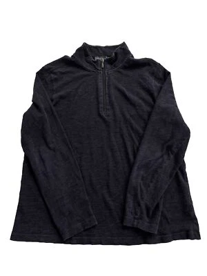 Pullover Robert Barakett XL púrpura oscuro 1/4 cremallera 42979 algodón (pequeño agujero/pilling) Foto 1 de 4