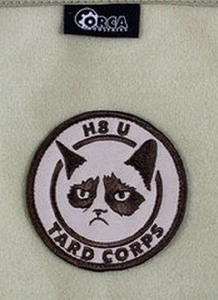 Genuine Orca Industries Patch Grumpy Cat - Tard Corps Meme Patch - Picture 1 of 1