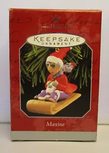 Hallmark Keepsake 1998 Maxine & Floyd adorno de Navidad en trineo - nuevo en caja - Imagen 1 de 5