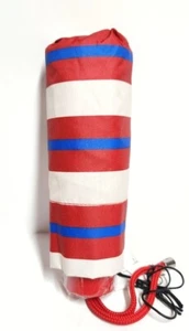 Coach Mini Umbrella in Stripe Print Silver Chalk Multi UV Protection CU248 NWT - Picture 1 of 14