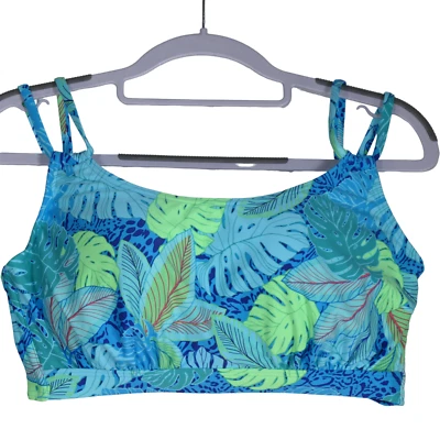 NUEVO Bikini Sunsets para mujer talla 32G Taylor Bralette Wild Palms azul con aros nuevo con etiquetas Foto 1 de 4