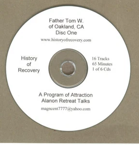 A PROGRAM OF ATTRACTION FATHER TOM W of CALIFORNIA 6 CD Set Alcoholics Anonymous - Imagen 1 de 1