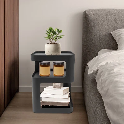 Modern Side Table End Table Accent Bedside Table 3 Tier Side Table DHL - Image 1 of 4