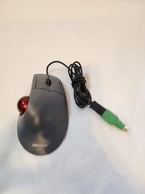 Microsoft Trackball Optical 1.0 PS2 USB Compatible Mouse X08-70386 Works - Image 1 of 4