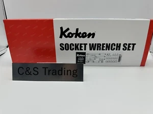 Koken 3286Z Z-EAL 3/8" (9.5mm) Socket Wrench Set of 21 Tools w/Case - Picture 1 of 10