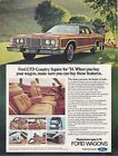 1974 Ford Wagonmaster Ltd Country Squire Wagon Vintage Car Print Ad