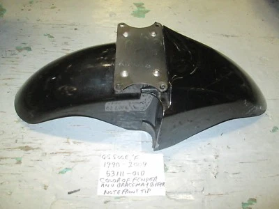 1990 - 2009 GS500E / GS500F Front Fender with brace ,  53111-01D CASTING  # - Image 1 of 4