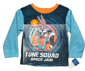 Space Jam Tune Squad Fleece Boys Pajama Top Size 4 - Picture 1 of 3