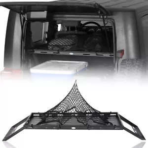 Lightweight Steel Basket Cargo Rack for Jeep Wrangler 2007-2018 JK 2 DR Hardtop - Picture 1 of 18