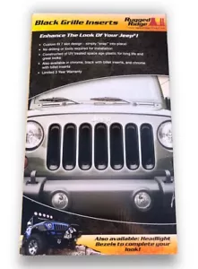 NEW Rugged Ridge Black Grille Inserts Kit, Jeep Wrangler 2007-Current 7pc. Set - Picture 1 of 3