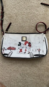 Disney Dooney and Bourke Mickey & Minnie Mouse Main St. Shoulder Bag - Picture 1 of 10