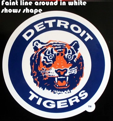 Detroit Tigers Retro MLB Die Cut Decal Baseball Car Sticker Made in USA - Image 1 of 4