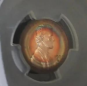 1970-S LINCOLN CENT 1C PCGS PR66RB DCAM Rainbow Toning-Toning #104010-02 - Picture 1 of 5