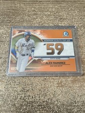 2023 Bowman Chrome Alex Ramirez #BTP-59 Scouts Top 100  Orange Refractor #’D /25