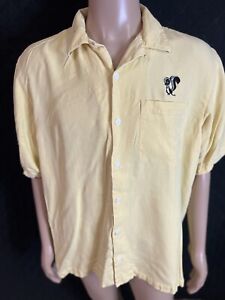 Pepe Le Pew XL Red Polo Shirt Mens Button Up Shirt Yellow By Red house