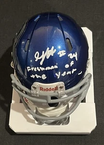 GEORGE HOLANI SIGNED BOISE STATE BRONCOS MINI HELMET FRESHMAN OF THE YEAR JSA - Picture 1 of 4