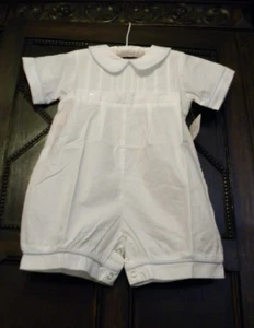 Neu mit Etikett Sen Baby Remember Nguyen Baby Jungen Strampler 18 M weiß paspeliert babyblau - Bild 1 von 12