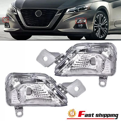Par de luces intermitentes para parachoques delantero para Nissan Altima 2019-2022 diestro y derecho Foto 1 de 4