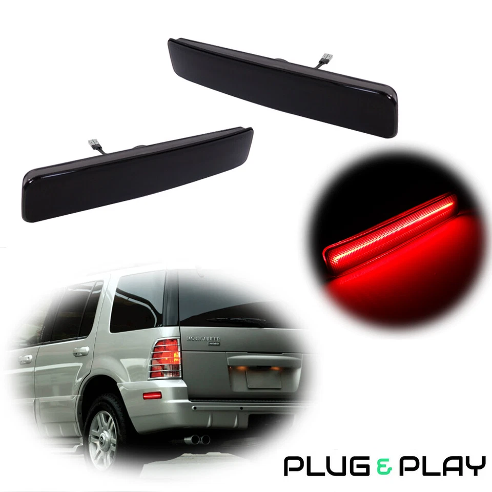 2 PIEZAS Luces LED traseras LED rojas ahumadas 18-SMD para 02-10 Mercury Mountaineer Foto 1 de 4