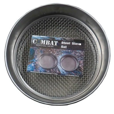 CSG Steel Gold Gem Prospecting 2pc Sieve Set  - image 1 of 4