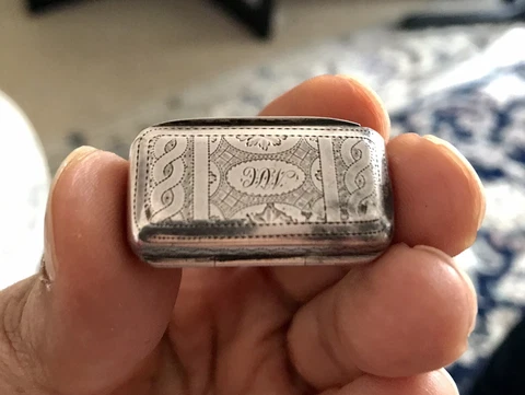 Magnificent George lll 1812 Silver Vinaigrette By William Simpson Birmingham Cover