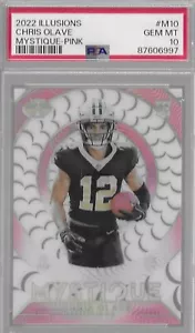 Chris Olave 2022 Panini Illusions Mystique Pink Rookie/399 Saints PSA 10 NFL!! - Picture 1 of 2