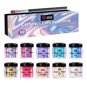 Chameleon Mica Powder, 10 * 5g Color Shifting Mica for Epoxy Resin/Tumbler, S... - Picture 1 of 7
