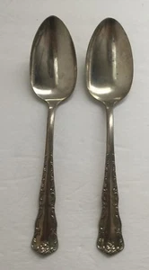 Vintage Lashar Silber Silber Teller Besteck Suppenlöffel Paar 2 Dresden 1911 8 Zoll - Bild 1 von 5
