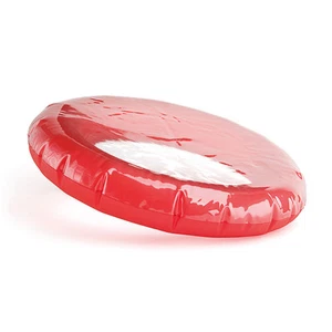 ANILLO DE PLÁSTICO FRISBEE VOLADOR INFLABLE 10" PLAYA DIVERSIÓN DEPORTE JUGUETE ATRAPAR ADULTOS NIÑOS - Imagen 1 de 1