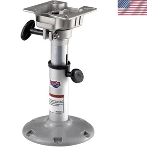 Swivl-Eze Adjustable Boat Seat Pedestal 14-20 Inch - Silver Aluminum Durability - Picture 1 of 4