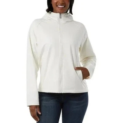 Chaqueta cortavientos 32 Degrees Heat para mujer talla S marfil con capucha Foto 1 de 4