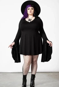 Killstar Hagatha Sorceress Mini Dress XXL RRP £58 Goth Witchy Alt Halloween - Picture 1 of 11