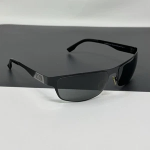 Gucci Sunglasses 2003 Vintage Shiney Black  Gray Wrap Metal GG 1871/S NKIP9 - Picture 1 of 14