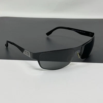 Gucci Sunglasses 2003 Vintage Shiney Black  Gray Wrap Metal GG 1871/S NKIP9 - Image 1 of 4