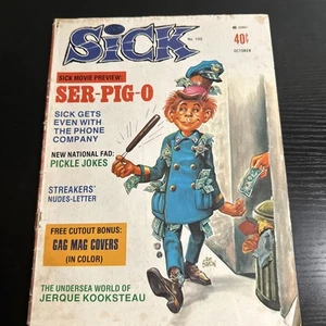 Vintage Sick Comic Magazine Vol.14 No.4 1974 Super Rare BB Comic Book Sick - Picture 1 of 9