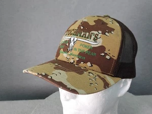 Stockman's Bar Hat Cap Snap Back Mesh Trucker Camo Missoula Montana Long Horns - Picture 1 of 22