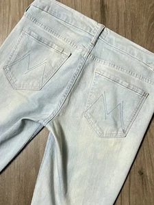 Jeans Mamma Il Guardatore Nelle Lezioni Di Nuoto Lavaggio Blu Chiaro Taglia 28 - Foto 1 di 16