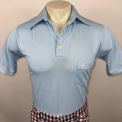 Camisa Polo Pingüino Vintage Años 60 70 Para Hombres Mediana Nylon Grand Slam Munsingwear EE. UU. Foto 1 de 4