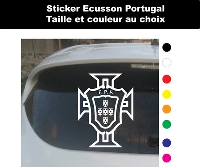 Sticker autocollant Portugal  – Football – Vinyle Premium - Photo 1/2
