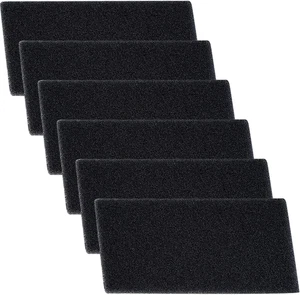 6 Pezzi Filtro in Spugna per Asciugatrice 225X107X8Mm per Asciugatrice Bauknecht - Foto 1 di 12