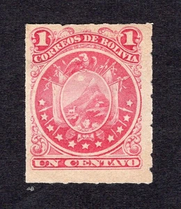 Bolivia 1887 stamp Mi#22 MH - Picture 1 of 2