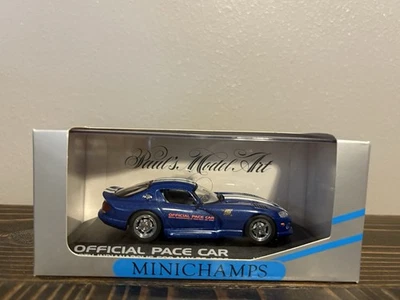 1/43 Minichamps Dodge Viper Coupe 1996 Indy Pace Car in Blue - Image 1 of 3