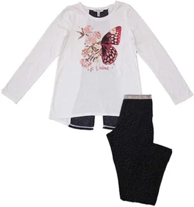 Jessica Simpson Girls Shelly Butterfly Long Sleeve Top/Legging S-7/8 - Picture 1 of 3