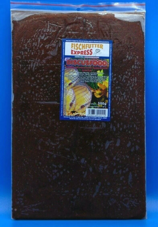 10x 500g Tafel Discus Life MGF 500 Junior, Frostfutter, Fischfutter - Bild 1 von 1